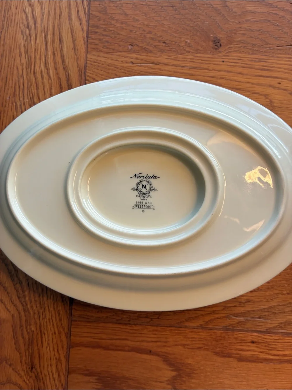 Noritake Westport Yellow Gravy Boat with Attached Underplate